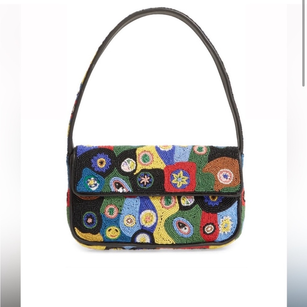 STAUD beaded Tommy bag purse NWT viral sequined beads happy Tik sold out